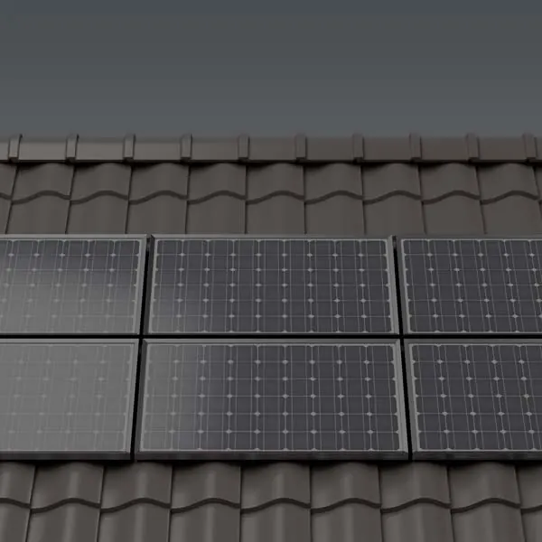 Photovoltaikmodule auf einem Ziegeldach
